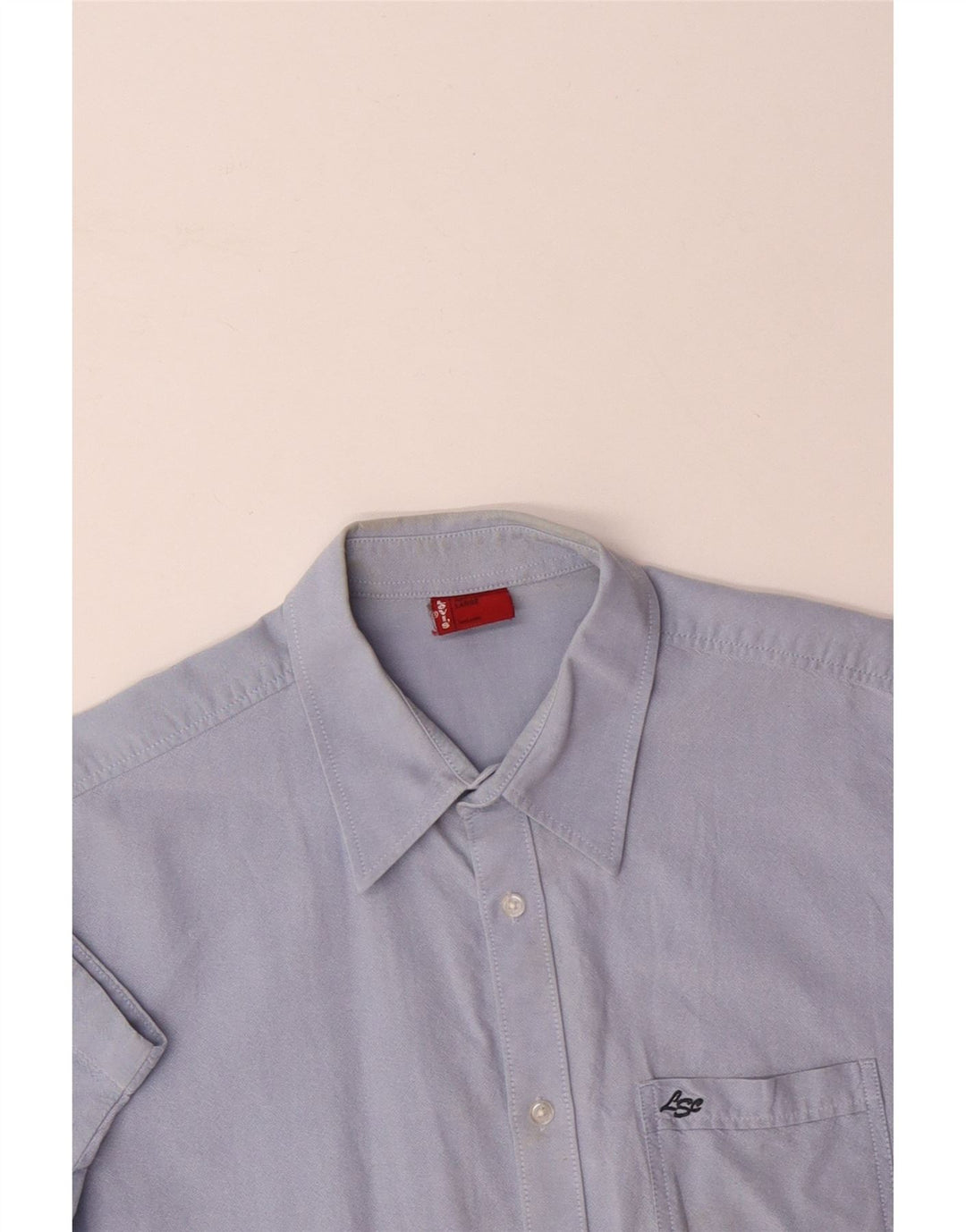 LEVI'S Camisa de manga corta para hombre grande azul