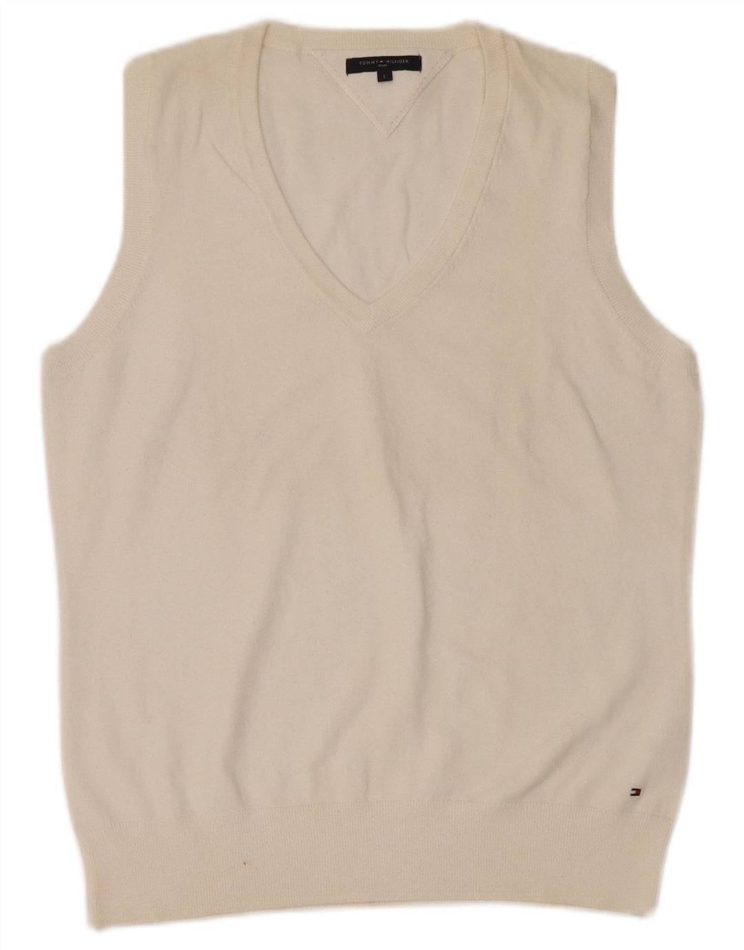Tommy Hilfiger - Camiseta sin mangas para mujer, talla 40, color blanco