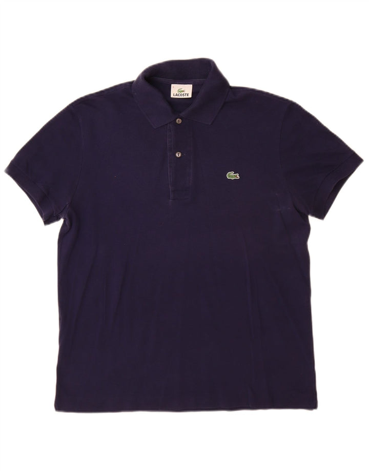 Lacoste Polo para hombre talla 3 pequeño algodón azul marino