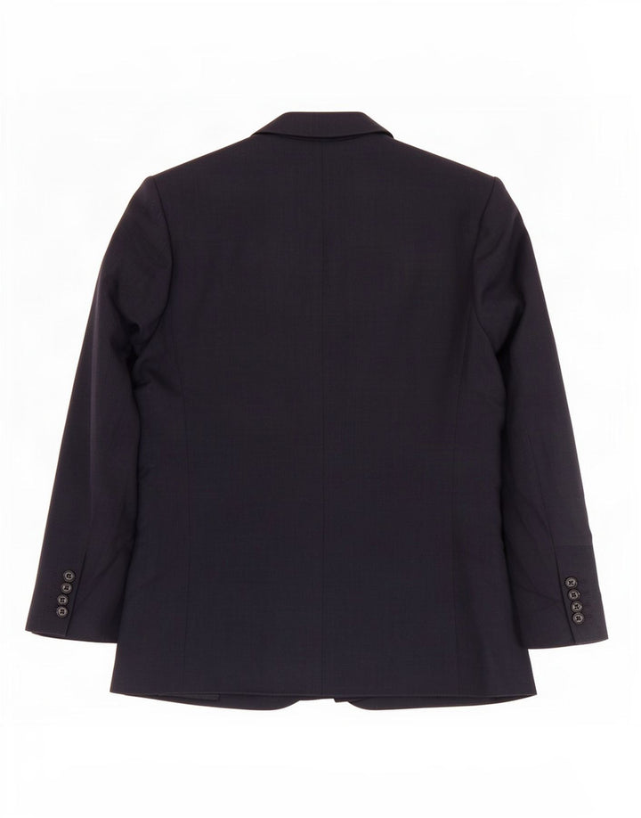 Marks & Spencer Chaqueta tipo blazer con 2 botones para hombre, talla 40, lana azul marino mediana