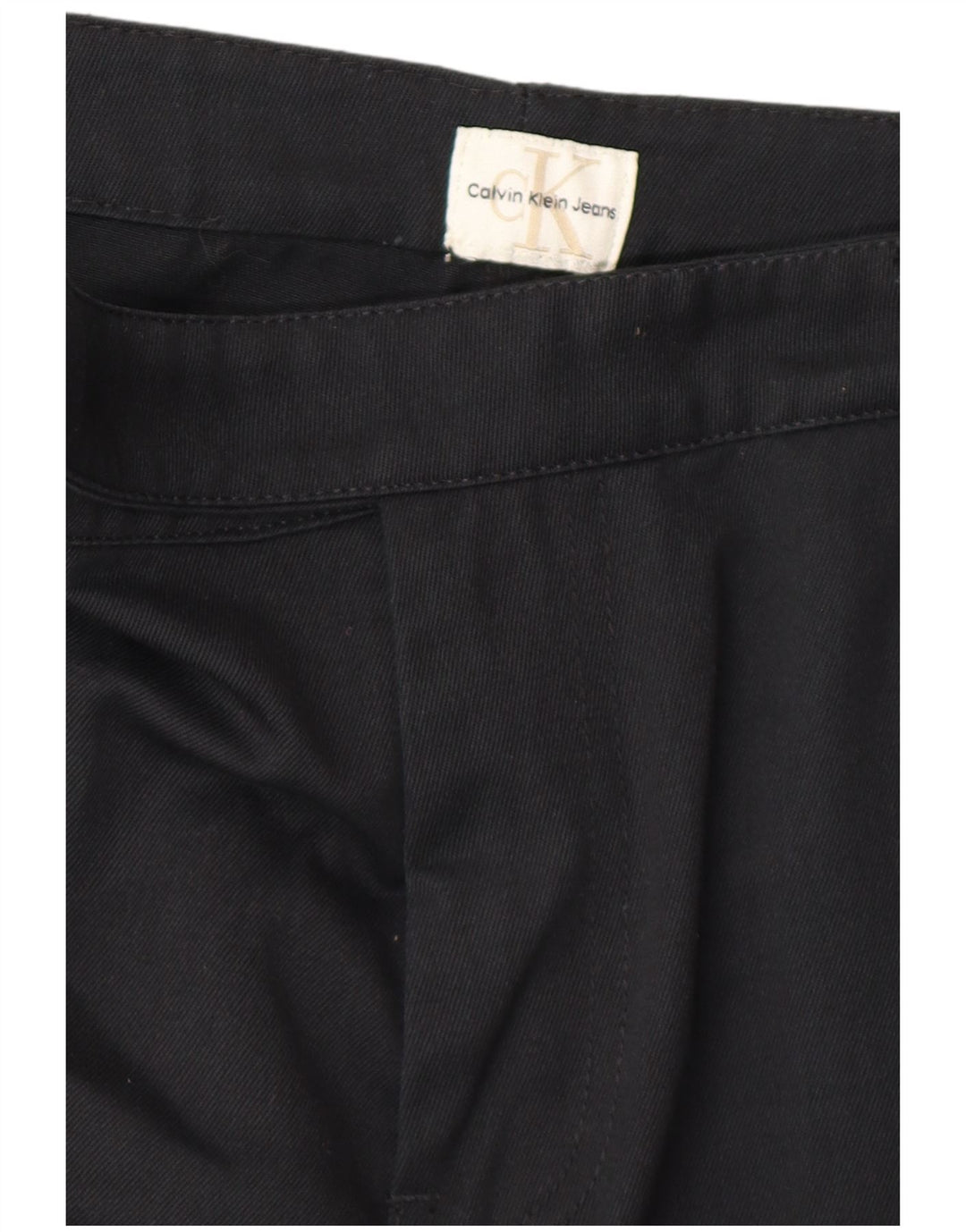 CALVIN KLEIN Pantalón de traje recto para hombre W30 L34 Negro