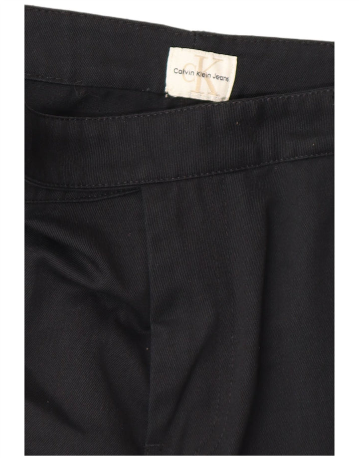 CALVIN KLEIN Pantalón de traje recto para hombre W30 L34 Negro