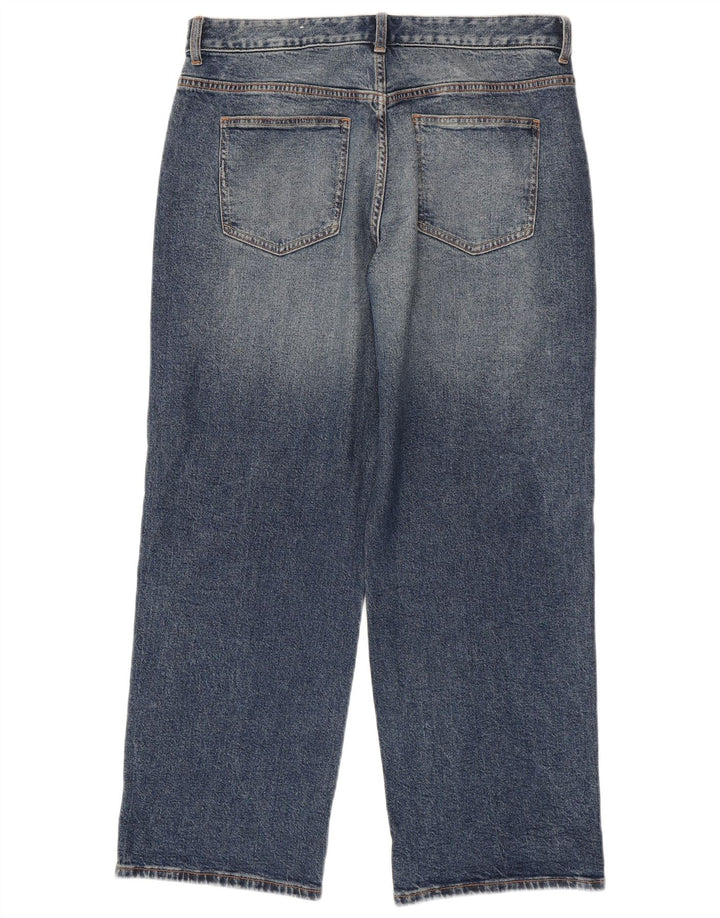 Zara Jeans Sueltos Mujer EU 40 Medium W30 L29 Algodón Azul