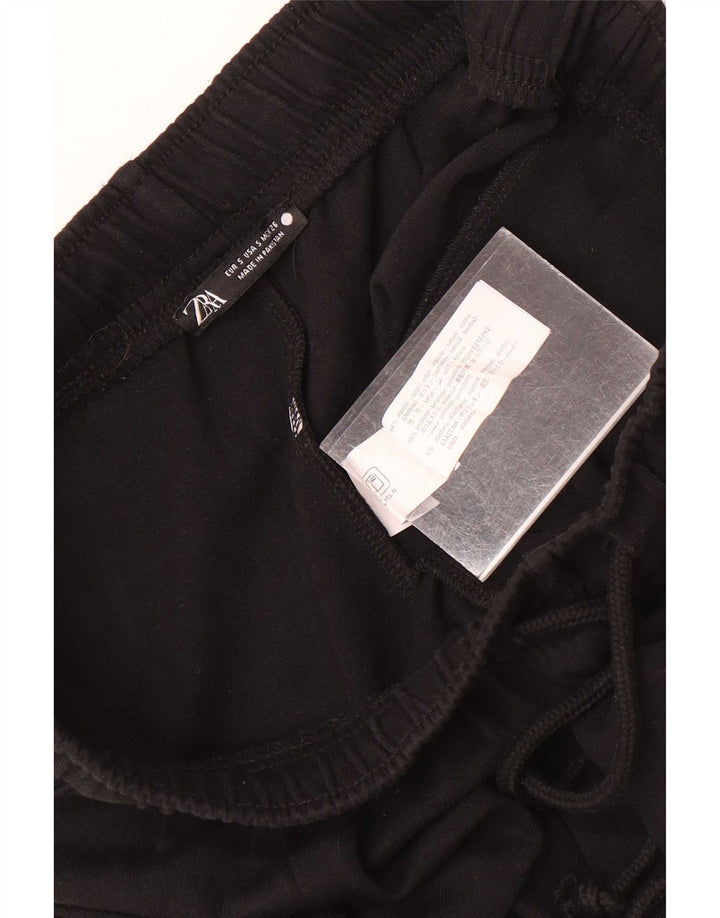 Zara Hombre Pantalón Chándal Pequeño Algodón Negro