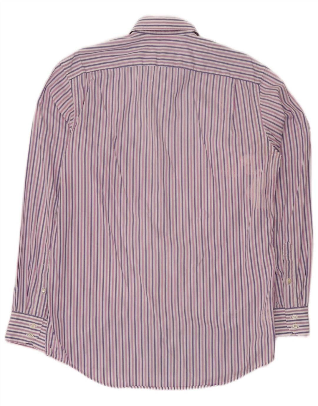 Camisa LACOSTE para hombre talla 39 Algodón a rayas morado medio