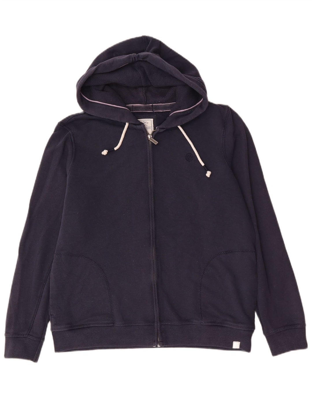 Sudadera con capucha y cremallera para hombre Fat Face Algodón azul marino mediano