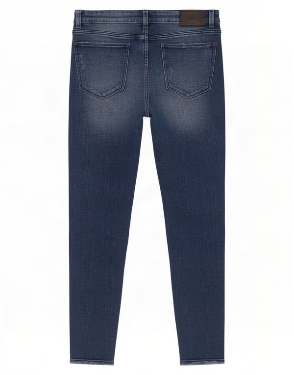 Zara Vaqueros pitillo desgastados Trafaluc para mujer EU 40 Medium W30 L28 Azul marino
