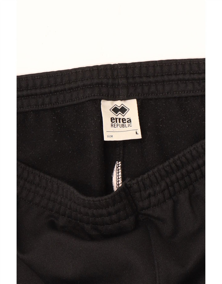 Errea Hombre Pantalones De Chándal Con Gráfico Grande Negro