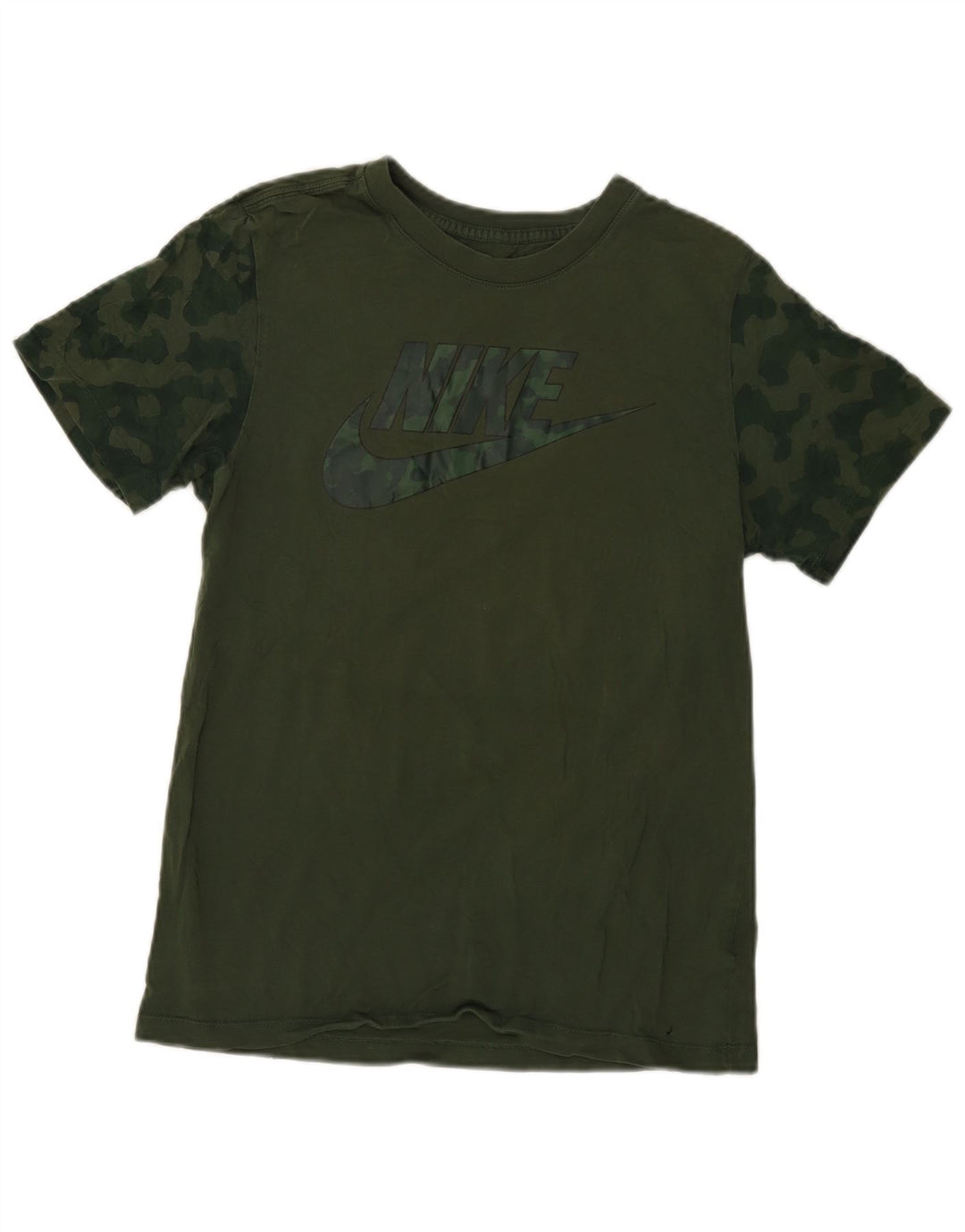Nike Camiseta gráfica para hombre Top Small Green Camuflaje
