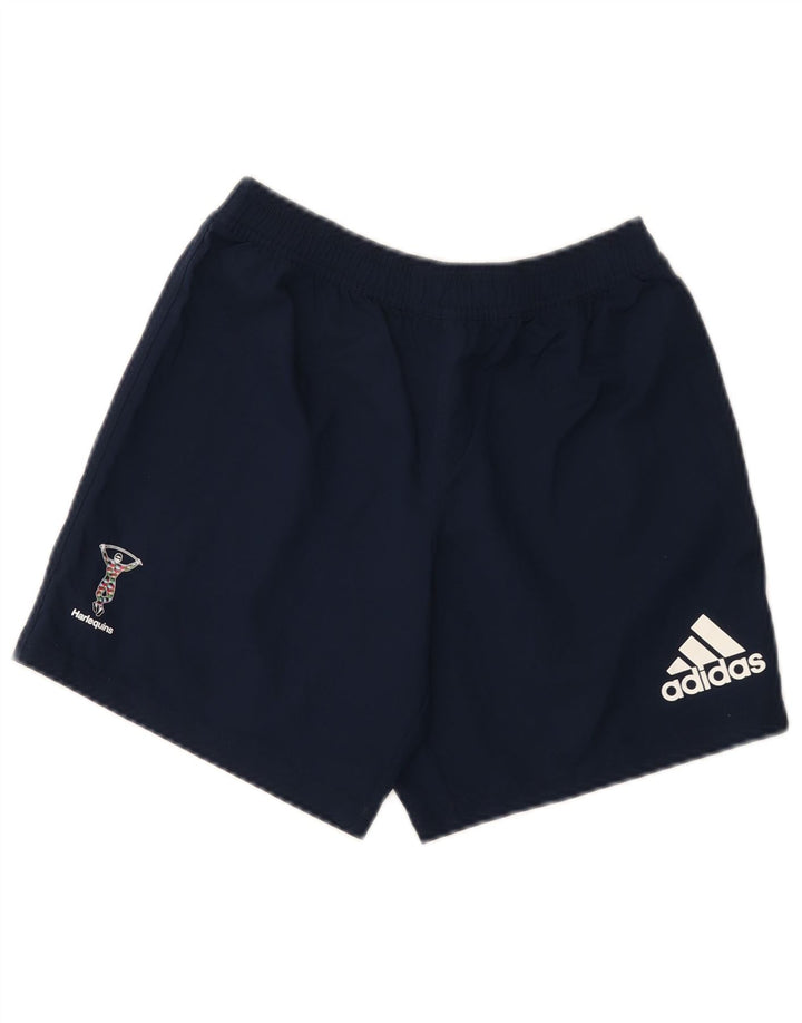 Adidas Mens Graphic Sport Shorts Pequeño Azul Marino Poliéster