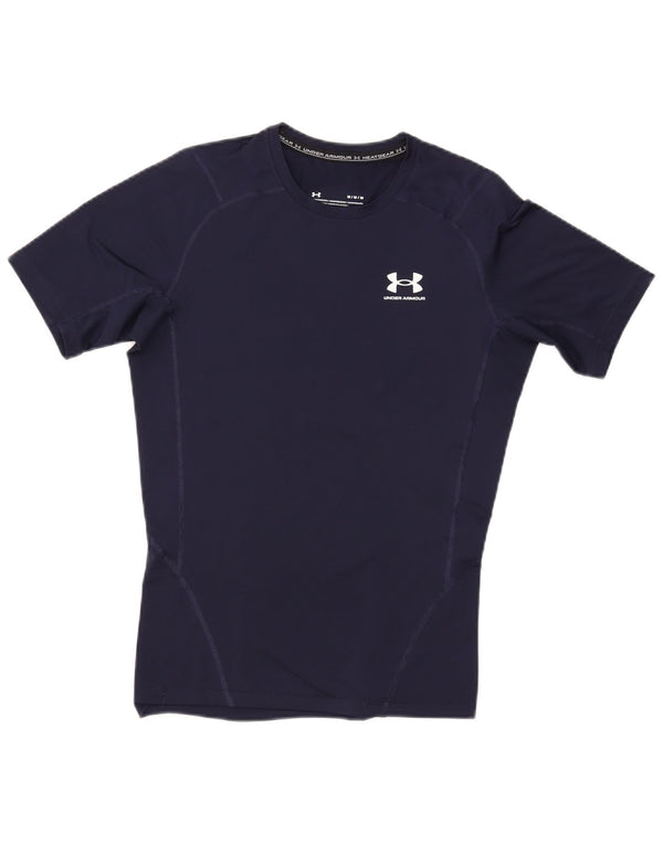 Camiseta UNDER ARMOUR Heat Gear para hombre Top mediano azul marino sintético