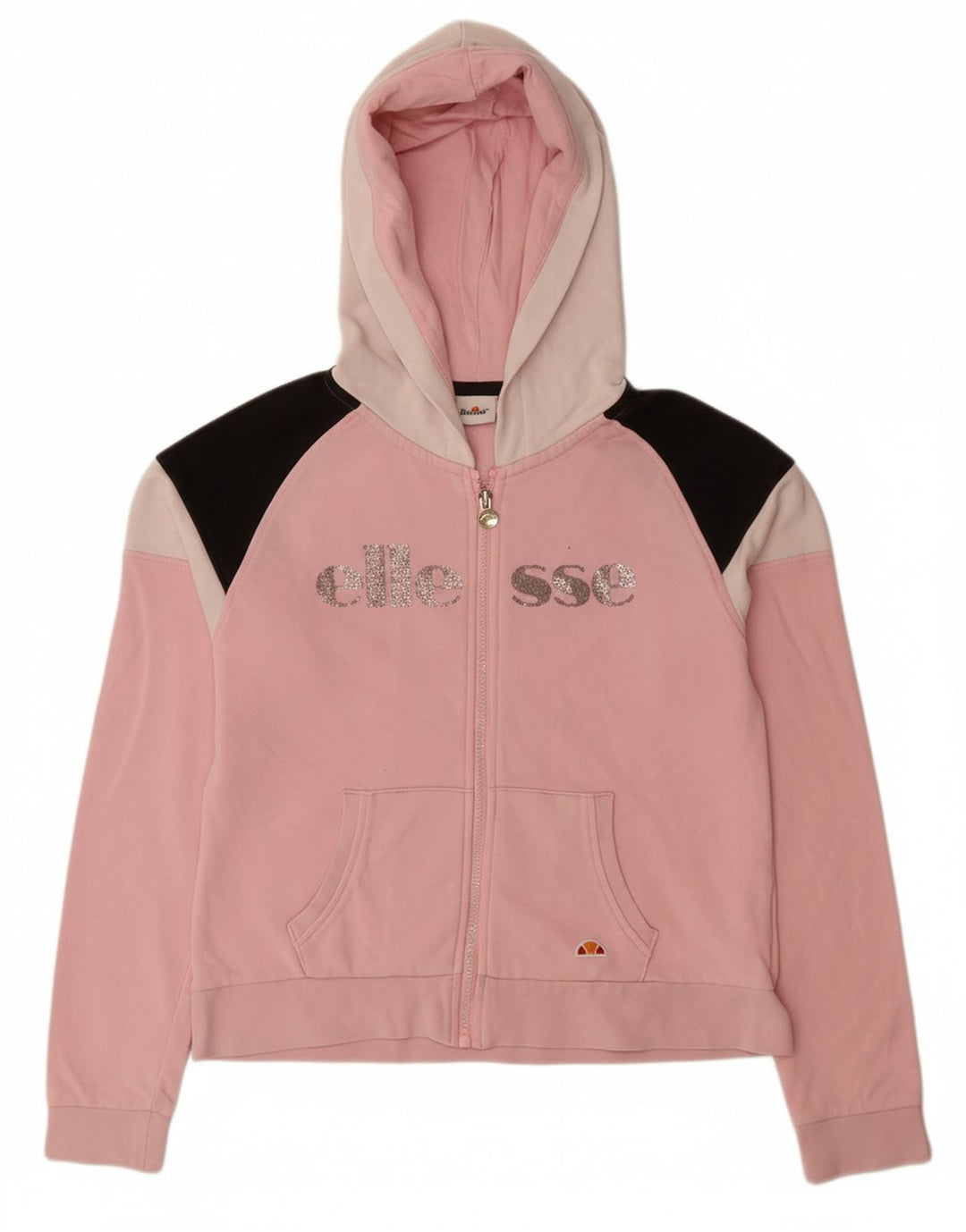 ELLESSE Sudadera con capucha y cremallera para niña 11-12 años Color rosa
