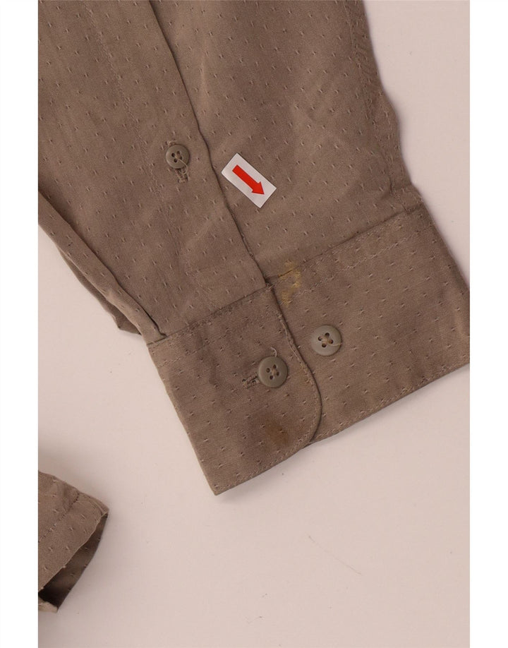 Pierre Cardin Camisa para hombre Talla 17 17 1/2 XL Rayón manchado gris