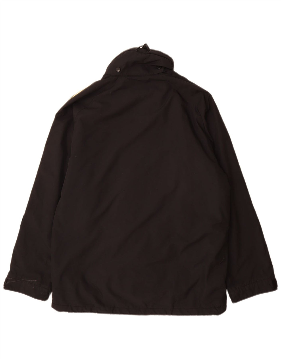 Adidas Chaqueta cortavientos con capucha para hombre UK 40/42 Medium Negro Poliamida