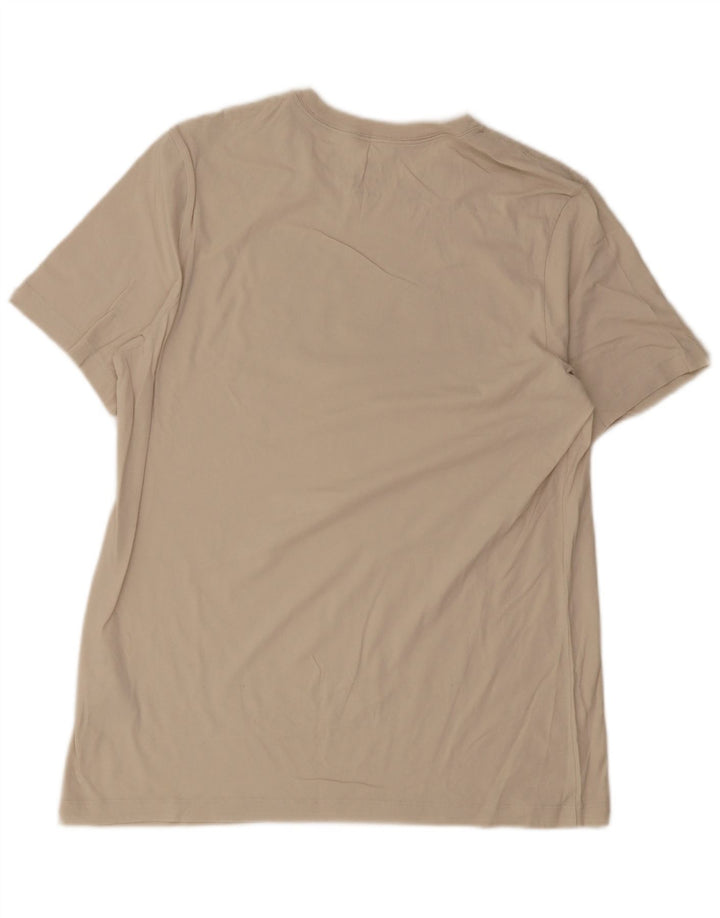 Nike - Camiseta gráfica para hombre, talla grande, algodón beige