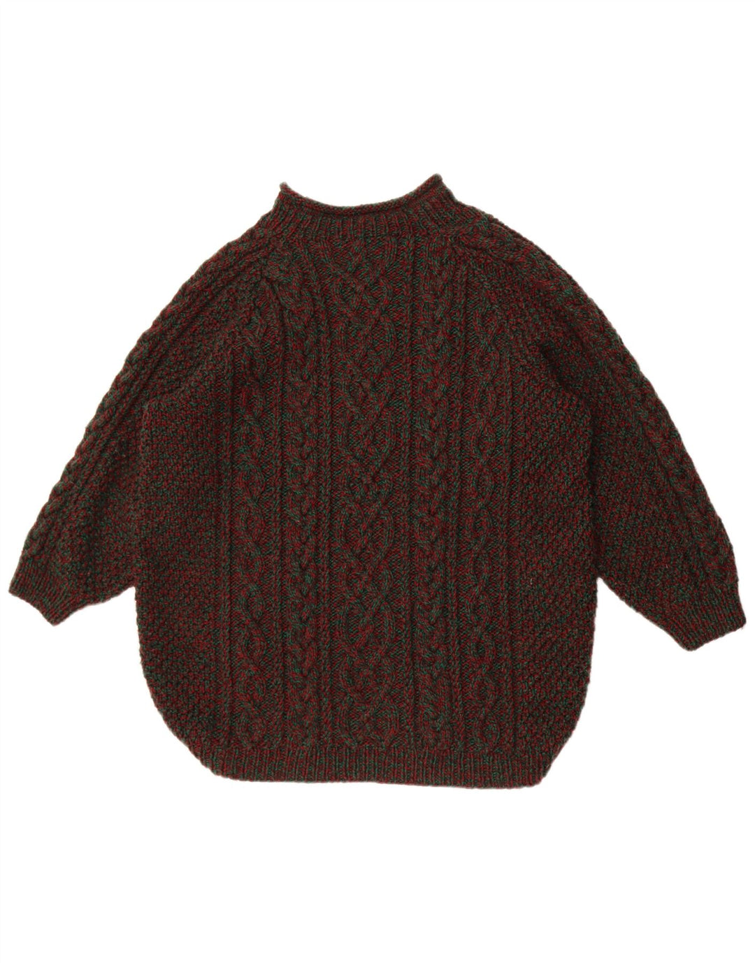 Vintage hombres tortuga cuello jumper suéter XL multicolor moteado