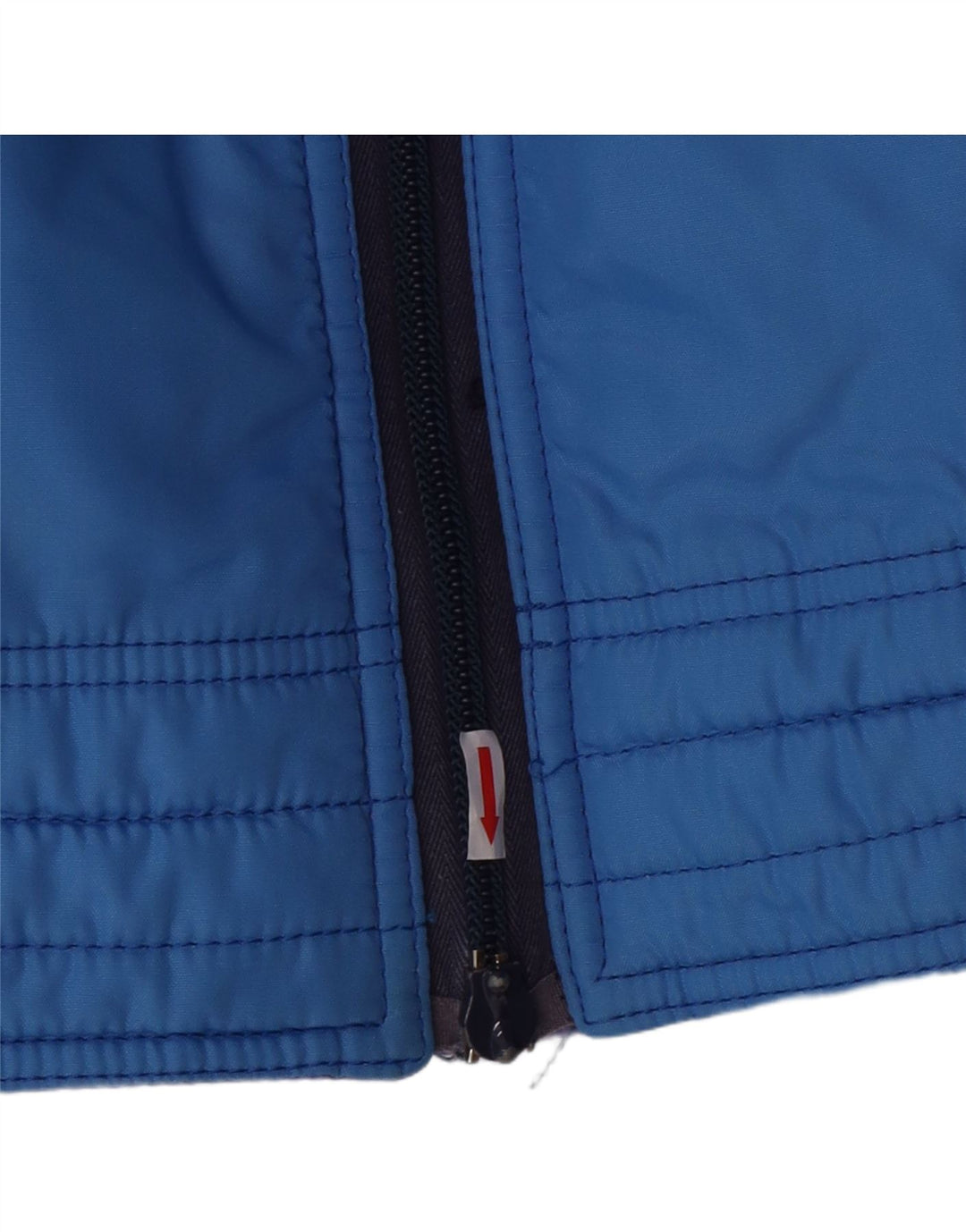 VINTAGE Womens Padded Jacket UK 14 Medium Blue Colourblock Vintage Vintage and Second-Hand Vintage from Messina Hembry 