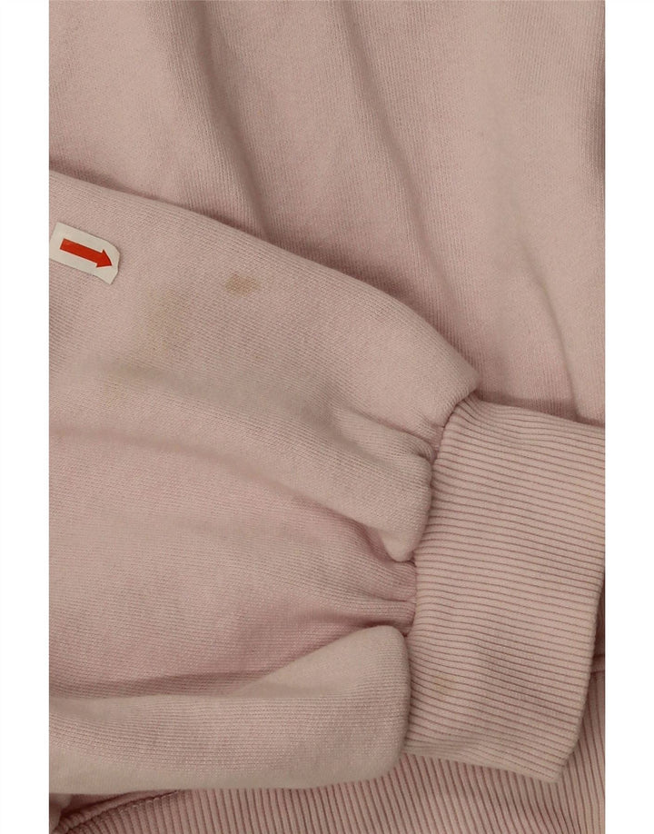Zara Mujer Crop Sudadera Extragrande Jersey UK 44 Algodón Rosa Medio