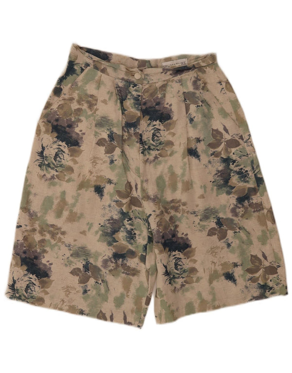 Bermudas vintage de cintura alta para mujer IT 42 Medium W25 Multicolor
