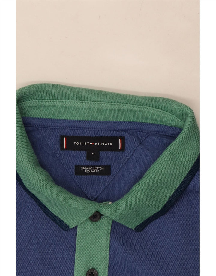 TOMMY HILFIGER Polo de corte regular para hombre de algodón azul medio