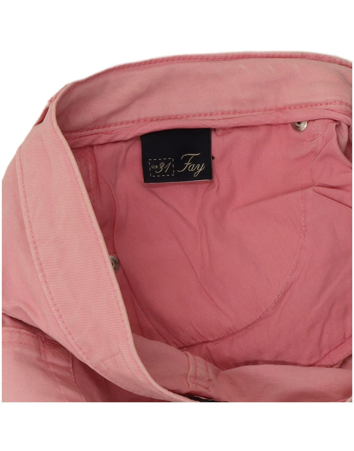 Vaqueros Rectos Mujer Fay W31 L27 Rosa Algodón