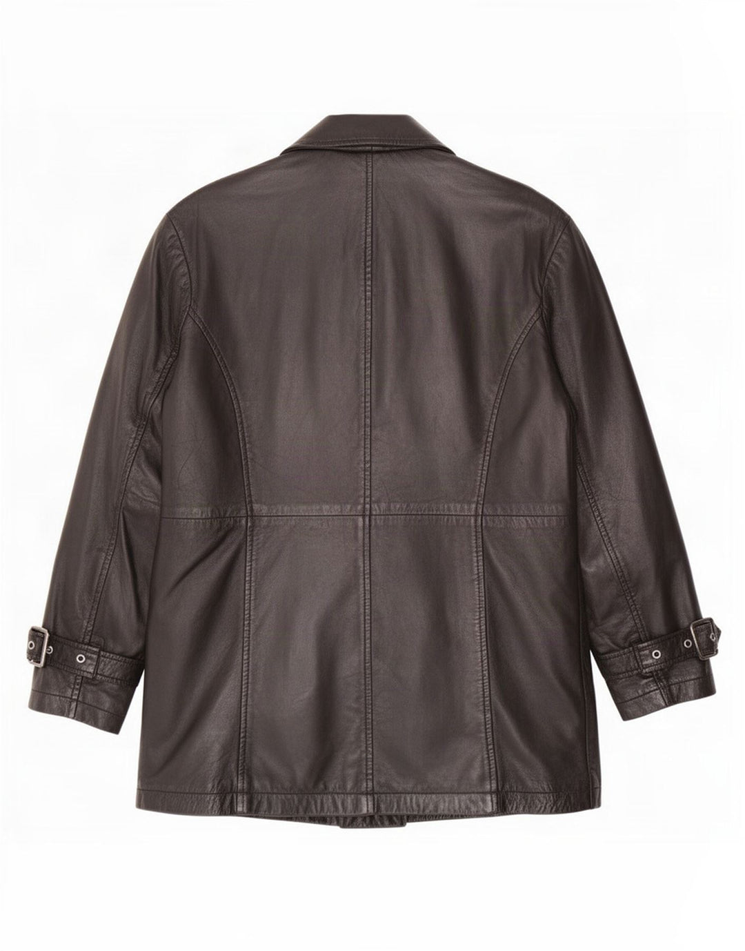 Vintage mujer chaqueta de cuero de gran tamaño Reino Unido 10 pequeño negro