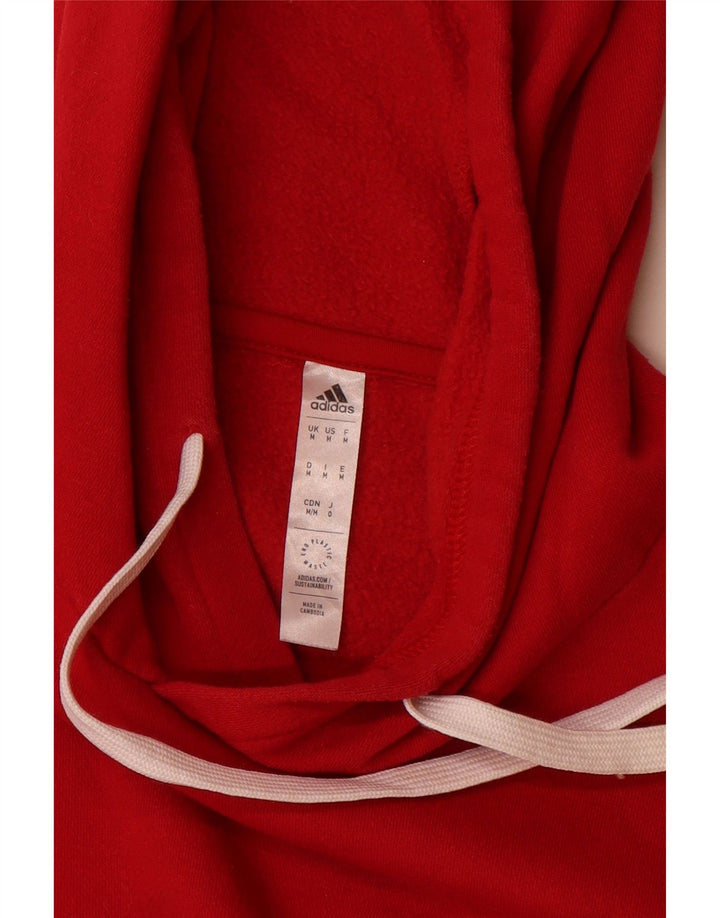 Adidas Hombre Sudadera Con Capucha Jumper Medium Rojo Algodón