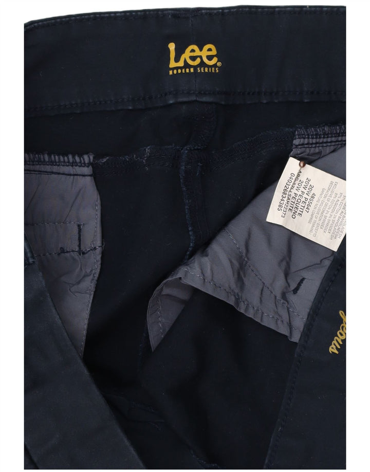LEE Pantalones casuales rectos pequeños para mujer US 20 3XL W40 L27 Azul marino