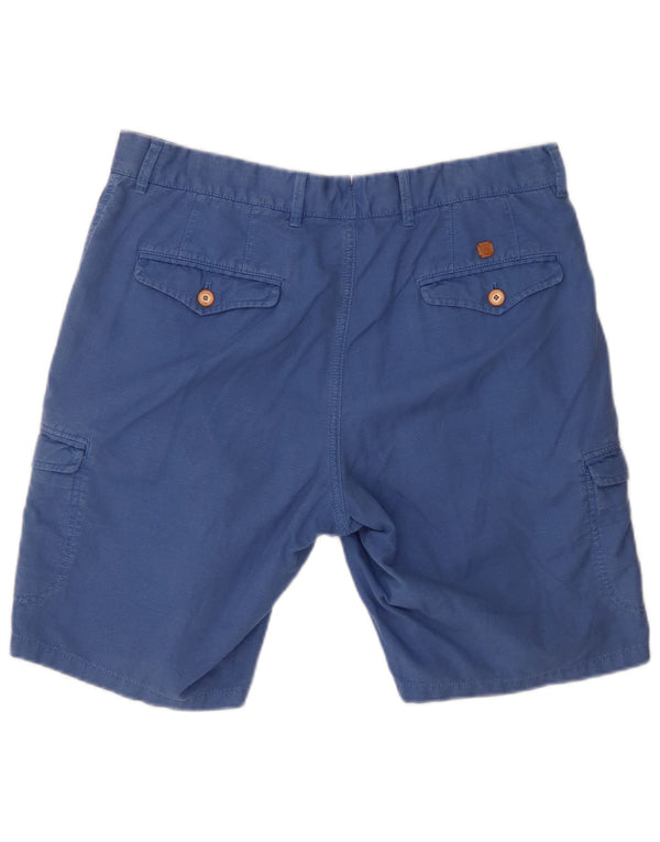 Massimo Dutti Shorts Cargo Hombre EU 42 Large W32 Azul