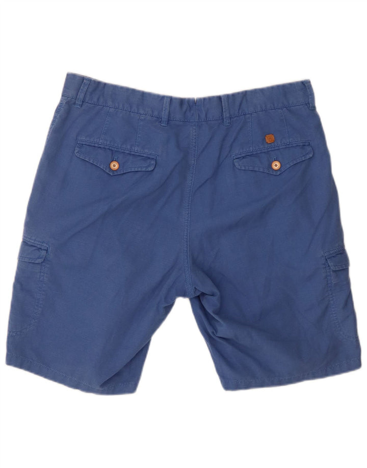Massimo Dutti Shorts Cargo Hombre EU 42 Large W32 Azul