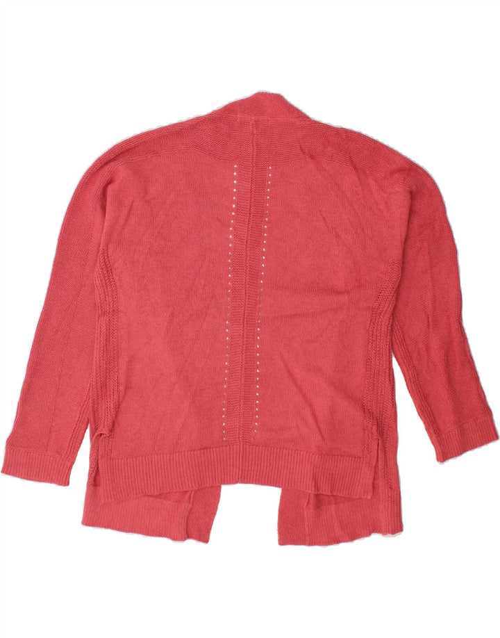 WHITE STUFF Womens Oversized Open Cardigan Sweater UK 10 Small  Pink Vintage White Stuff and Second-Hand White Stuff from Messina Hembry 