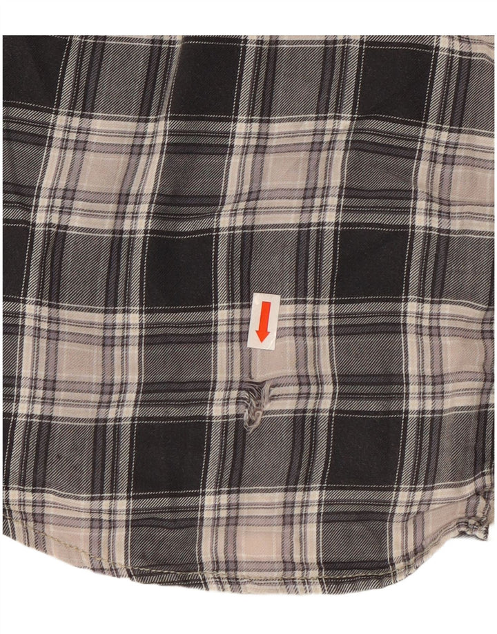 Camisa Marlboro Classics para mujer IT 46 Large Black Check