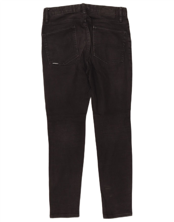 Superdry Vaqueros pitillo para hombre W30 L30 Algodón negro