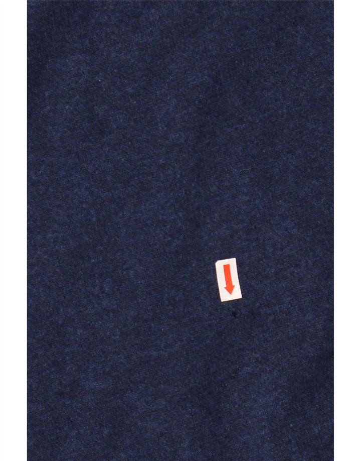 Gant Jersey De Cuello Redondo Para Hombre Jersey De Lana Azul Marino Pequeño