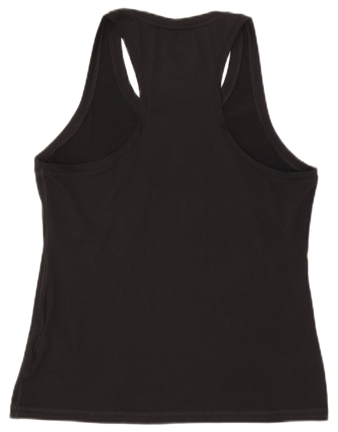 Nike Mujer Dri Fit Slim Fit Graphic Vest Top UK 40 Grande Poliéster Negro