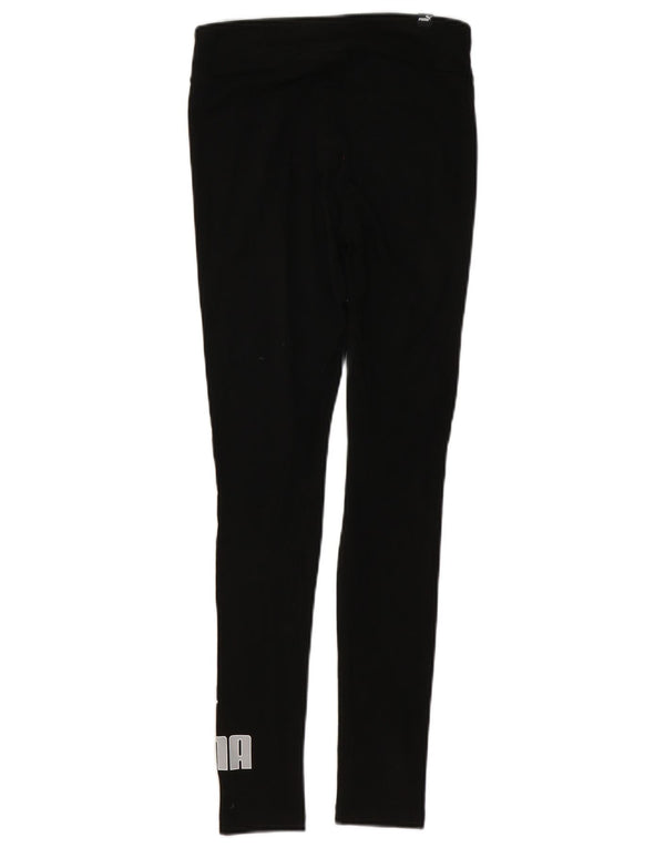 Puma Leggings gráficos para mujer UK 4 XS Algodón negro