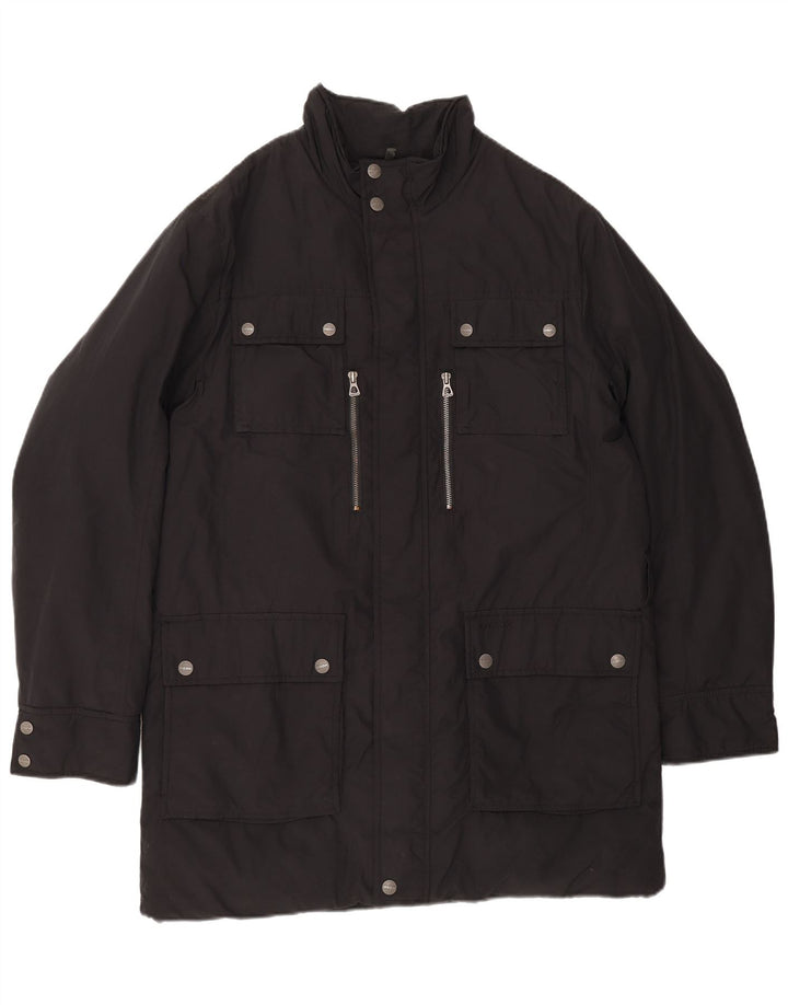 Geox Chaqueta utilitaria para hombre UK 42 XL Poliéster negro
