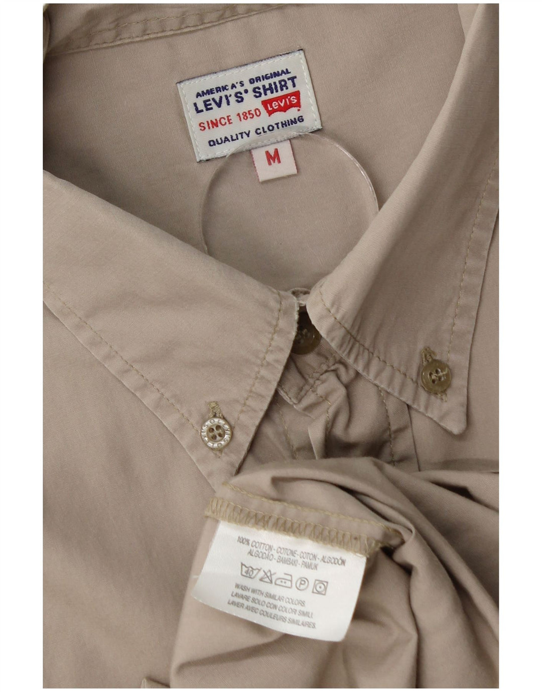 Camisa Levi's Hombre Algodón Gris Medio