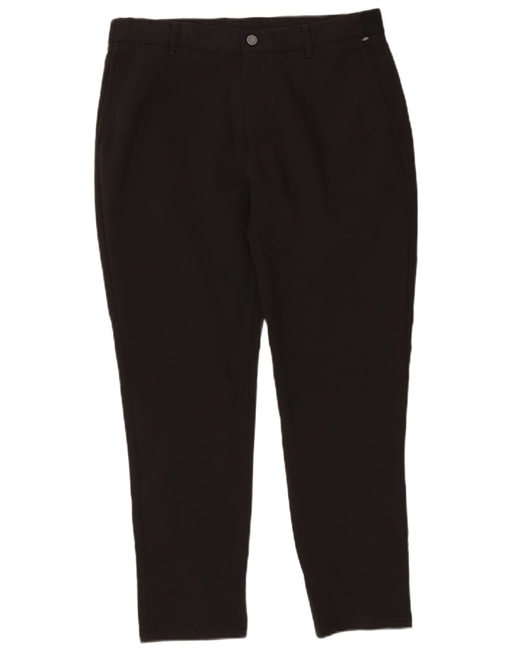 Zara Mens Slim Chino Pantalones Grande W32 L27 Negro