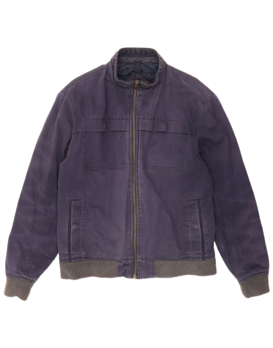 Marks & Spencer Chaqueta Bomber para Hombre UK 38 Medium Azul Marino