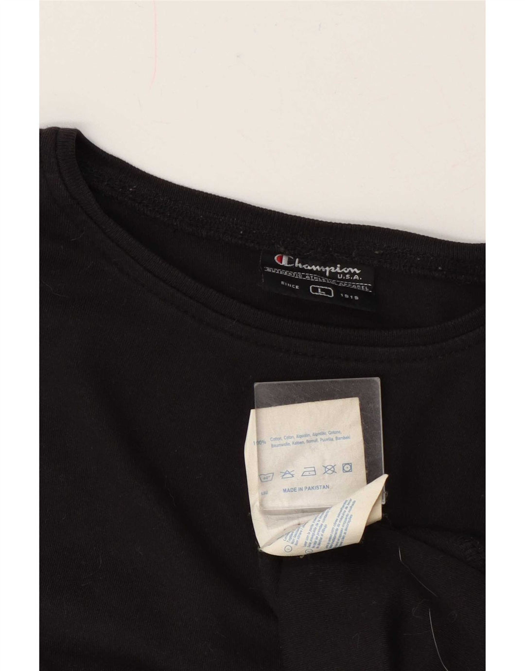 Champion Mujer Top Manga Larga UK 46 Grande Gris Algodón