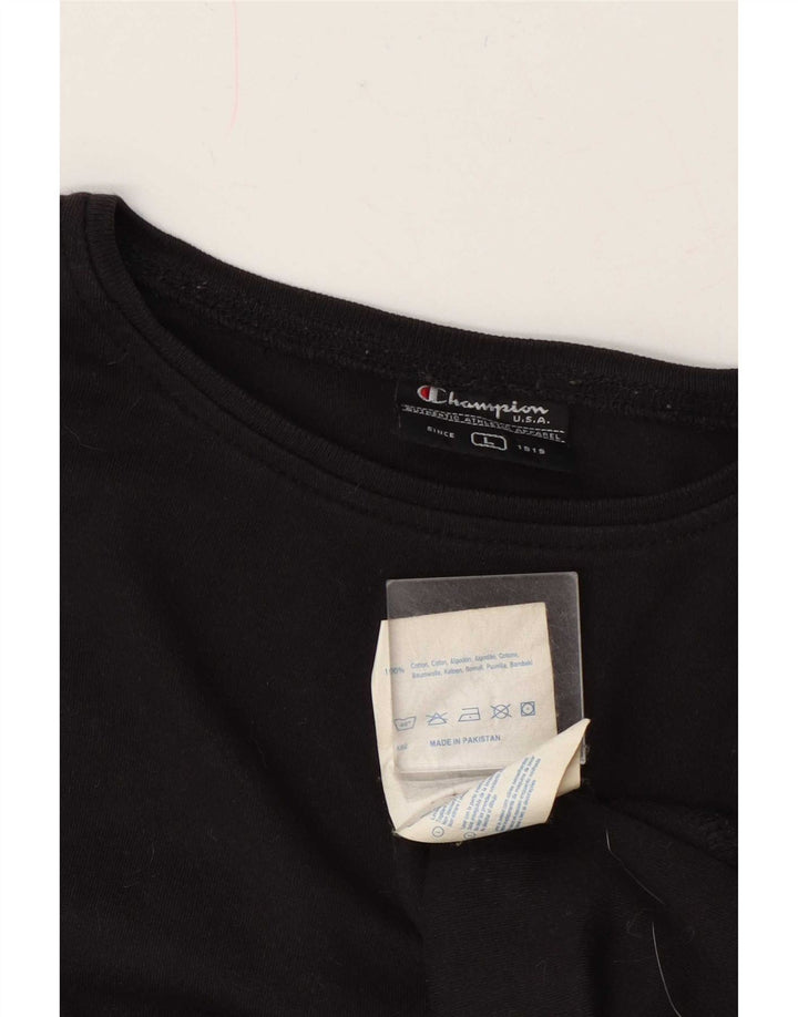Champion Mujer Top Manga Larga UK 46 Grande Gris Algodón