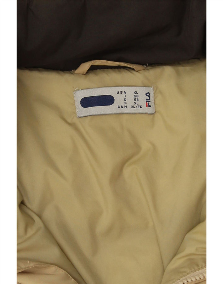 Fila Chaqueta acolchada para hombre ES 42 XL Poliéster beige