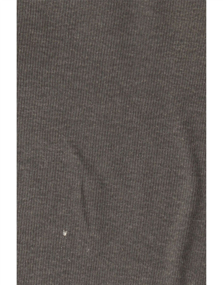 Diesel Top gráfico para mujer de manga larga UK 42 Algodón gris medio