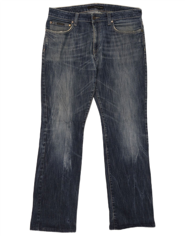 Vaqueros rectos Calvin Klein para hombre W34 L31 azul marino