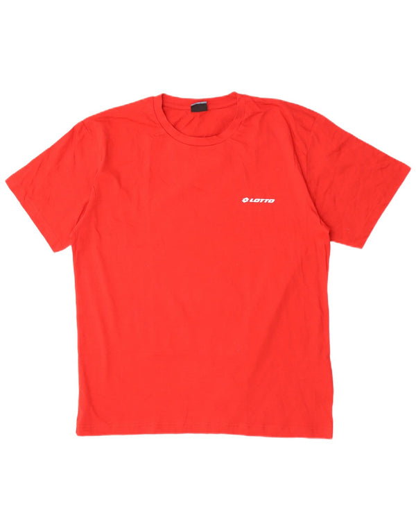 Lotto Camiseta Hombre Top XL Algodón Rojo