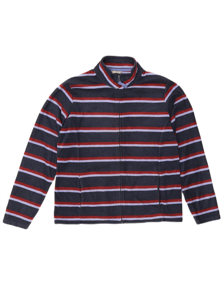 Marks & Spencer Chaqueta polar para mujer UK 46 Grande Azul marino Rayas