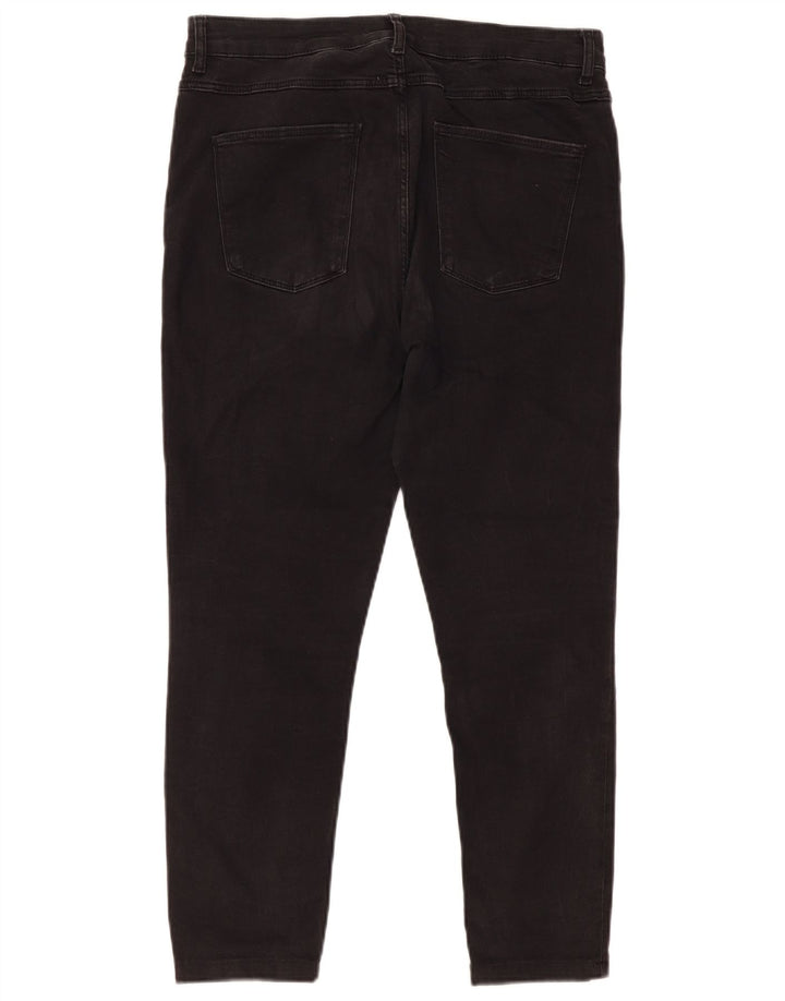 Zara Vaqueros Slim Mujer EU 44 XL W34 L24 Negro