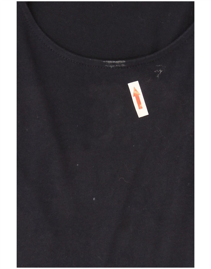 Marks & Spencer Vestido largo regular para mujer UK 44 Algodón azul marino mediano