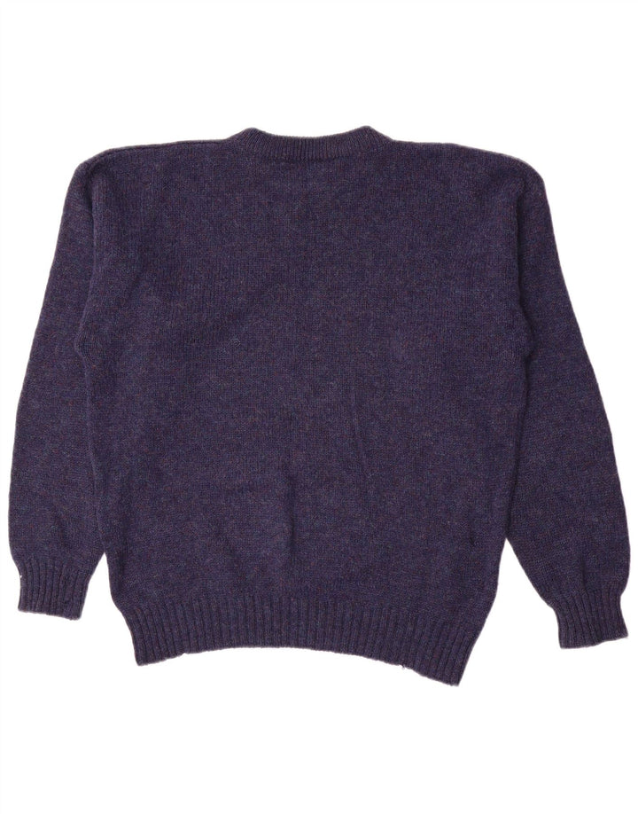 C&A Hombre Jersey De Cuello Redondo De Lana Azul Marino Medio